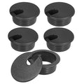 1-1/2" Black Desk Grommet, JTemgle Plastic Cable Hole Cover Computer Table Cord by JTemgle