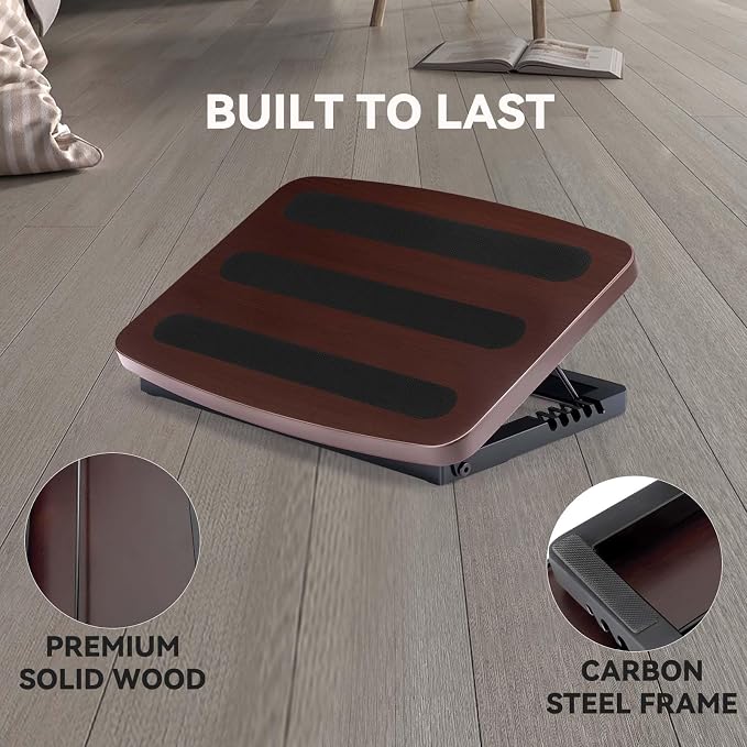 Adjustable Foot Rest for Under Desk at Work, Ergonomic Foot Stool Under Desk - Image 6