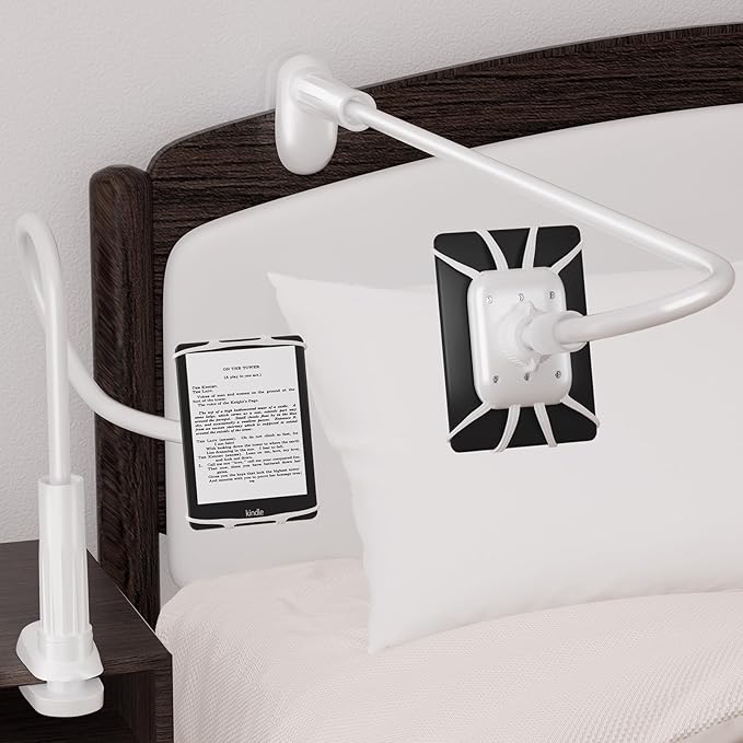 Gooseneck Kindle Holder for Reading in Bed by Arctiiro