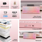 EPOMAKER X Aula F75 75% Wireless Gaming Keyboard, BT/2.4GHz/USB-C, Hot - Image 3