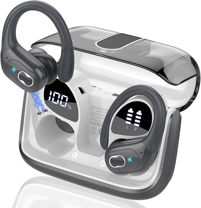 Wireless Earbuds 75hrs Bluetooth 5.4 Headphone Sport, 2025 Bluetooth Earbuds by Aptkdoe