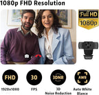 Septekon 1080P HD Webcam with Microphone, Streaming Computer Web Camera - Image 3