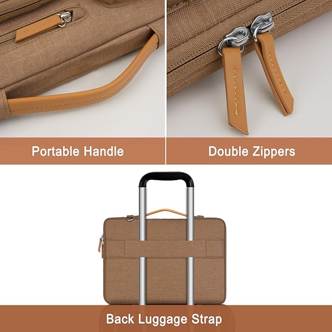 MOSISO 360 Protective Laptop Shoulder Bag, 15-15.6 inch Computer Bags Compatible - Image 3