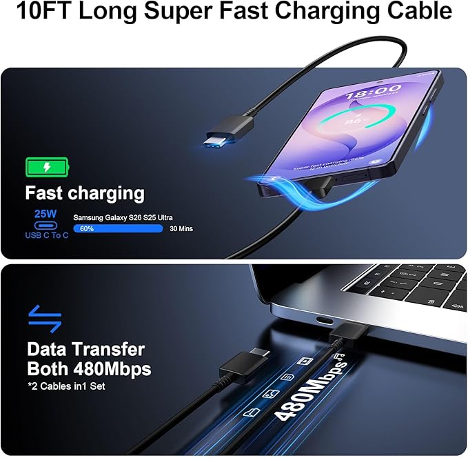 Super Fast Charger Type C, 25W USB C Wall Charger Fast Charging - Image 5