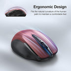TECKNET Rechargeable Wireless Mouse, 2.4G Silent Mouse, Quiet Click, 6 - Image 4
