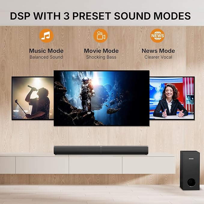 Wohome 2 in 1 Detachable Sound bar - Image 4