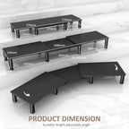 AX WABER Dual Monitor Stand Riser, Monitor Stand - Image 5