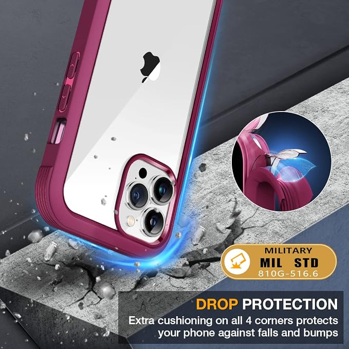 Miracase Glass Case for iPhone 13 Pro Max 6.7 inch, Upgrade Full-Body Clear - Image 5