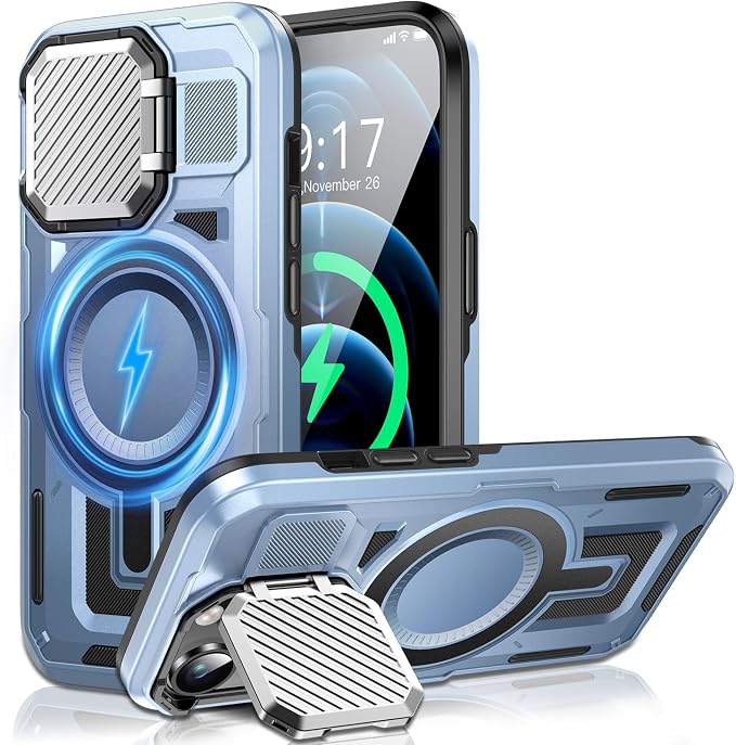Camera Stand Case for iPhone 12 Pro Max, 2024 Version Military Grade Protective by Unknown
