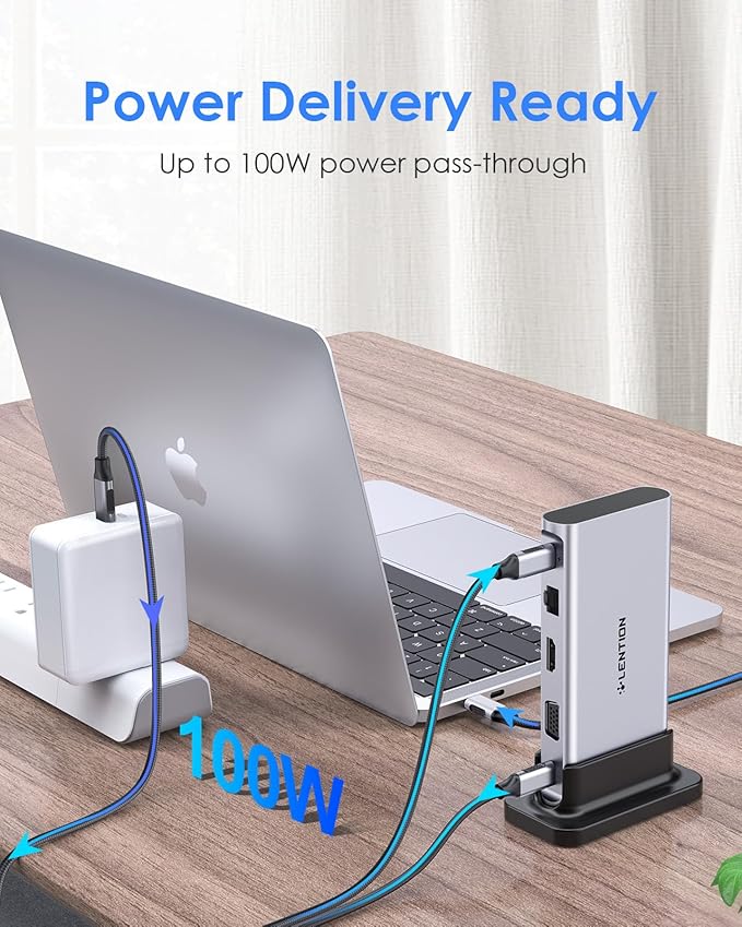 LENTION 10-in-1 USB C Docking Station - Image 5