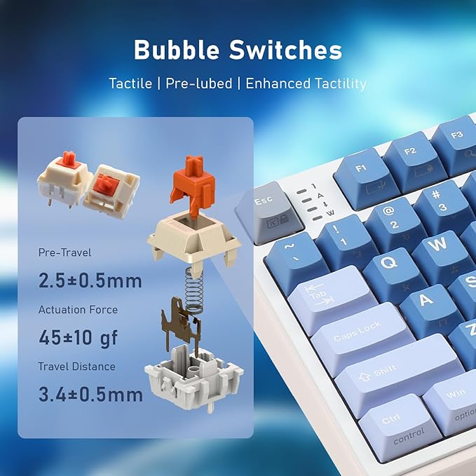 iRocks K85R Wireless RGB Backlit Mechanical Gaming Keyboard - Image 6