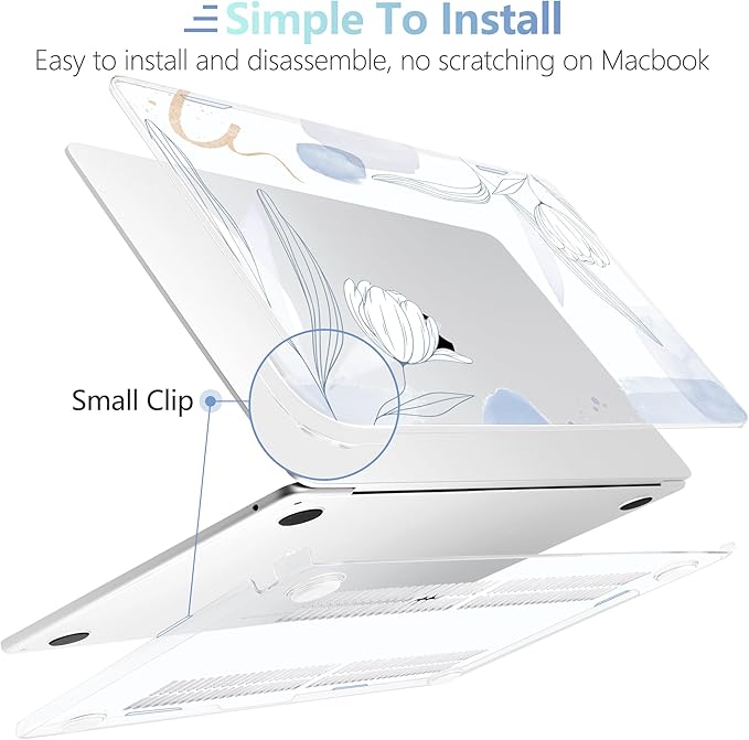 MEEgoodo for M4/M3/M2 MacBook Air 15.3 inch Case 2025 2024 2023, Case Fit Model - Image 5
