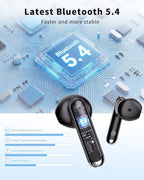 XIAOWTEK Wireless Earbuds, 2026 Bluetooth 5.4 Headphones Bass Stereo Ear Buds - Image 3