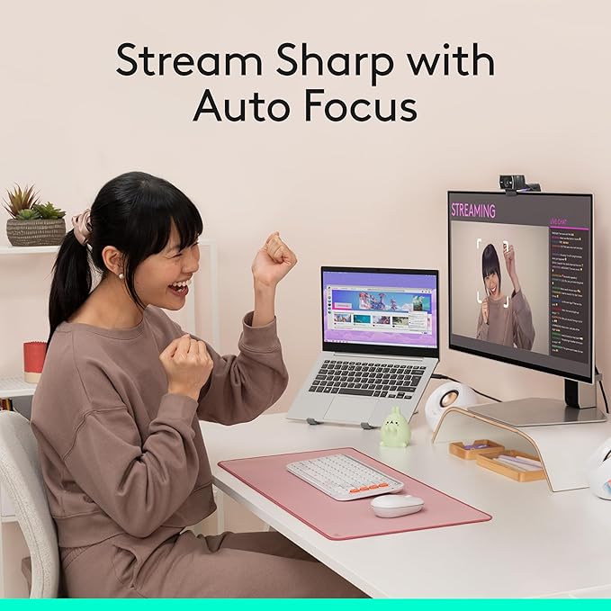 Logitech C922x HD Pro Webcam, Full HD 1080p/30fps Video, HD Light Correction - Image 6
