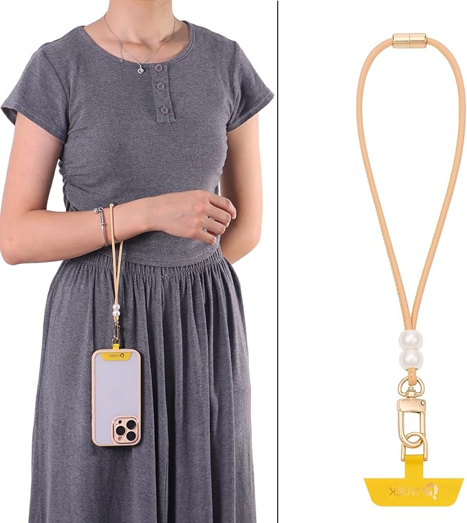 cell phone lanyard Detachable Phone Chain Strap Leather 2-in-1 phone wrist strap - Image 5