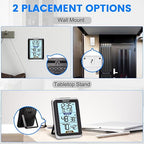 GEEVON Indoor Outdoor Thermometer Wireless Digital Hygrometer Temperature and - Image 9