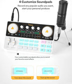 MAONO Podcast Equipment Bundle Audio mixer All-in-One Podcast Production Studio - Image 4