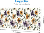 Watercolor Floral Large Mouse Pad, Gaming Keyboard Desk Pad, Extended Mouse Mat - Image 3