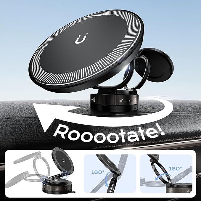 Nano Gel Car Phone Holder, 360°Rotation Adjustable Magnetic Cellphone Mount - Image 3