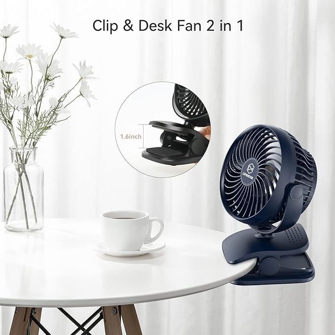 Shinebella AA Battery Powered Clip on Fan - Image 8