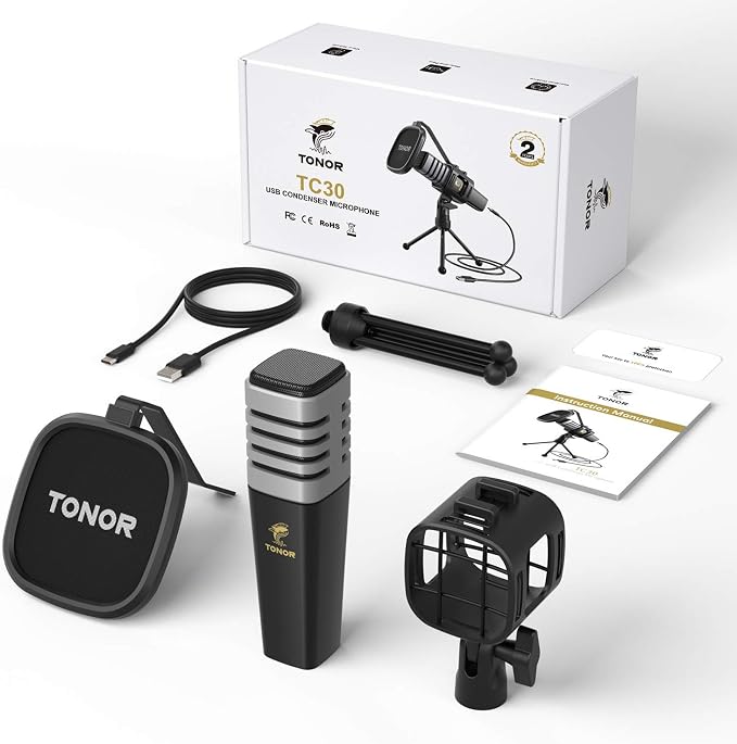 TONOR USB Microphone for PC, Cardioid Condenser Computer Mic - Image 7