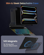 typecase Edge+ Keyboard Case for 2024 iPad Pro 13-inch, Portrait & Typing Modes - Image 4