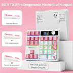 BOYI TD31Pro Gaming Keypad, BT5.0/2.4G/Type-C Wireless Numeric Keypad, RGB - Image 7