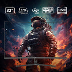 Z-Edge 32 inch Curved Gaming Monitor, QHD 1440P 170Hz 165Hz 144Hz Curved Monitor - Image 2