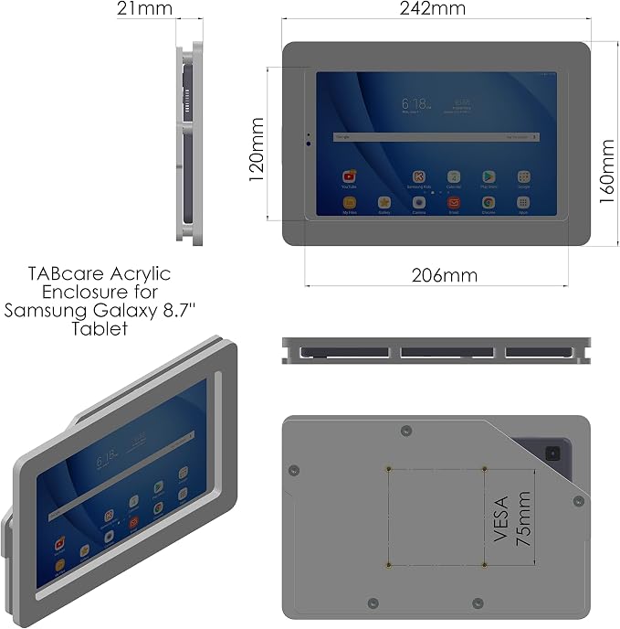 TABcare Anti-Theft Acrylic VESA Enclosure - Image 3