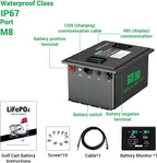 36V 105Ah LiFePO4 Golf Cart Battery, Built-in Smart 200A BMS, - Image 6