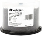 Verbatim DVD-R Blank Discs 4.7GB 16X DataLifePlus White Inkjet Printable by Verbatim