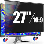 Magnetic Privacy Screen for Frameless Computer Monitor 27 Inch 16:9 Aspect Ratio by PJOVORY