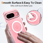 Magnetic for Google Pixel 9/Pixel 9 Pro Case, Shockproof Slim Translucent Matte - Image 5