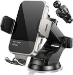 Wireless Car Charger, 【7 Colored RGB Backlit】 15W Auto Clamping Car Charger by Mosurr