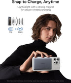 Baseus Picogo Power Bank, 0.3" Ultra Slim 5000mAh MagSafe Portable Charger - Image 4
