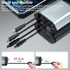 Retractable Car Charger, 120W 2.7Ft Retractable Cables and 4 Electronic Ports - Image 4