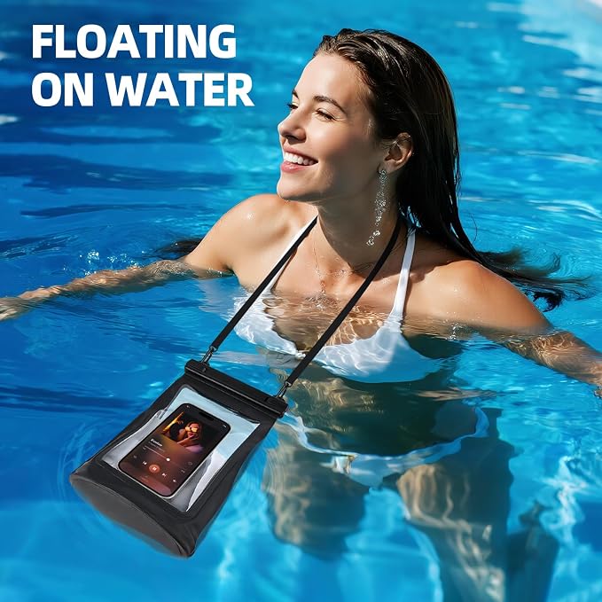 Large Waterproof Phone Pouch，Double Sealing Floating Waterproof Bag Cell Phone - Image 4