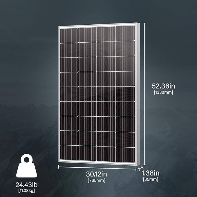Newpowa 10BB Cell 200W Monocrystalline 200 Watt 12V Solar Panel High Efficiency - Image 2