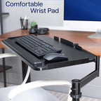 VIVO Office Chair Mounted 26 x 12 Inch Keyboard and Mouse Tray, Ergonomic Tilt - Image 8