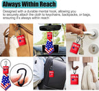 2 Sided Portable Glasses Cleaner, Patriotic Gasses Cleaning Cloth Keychain - Image 7