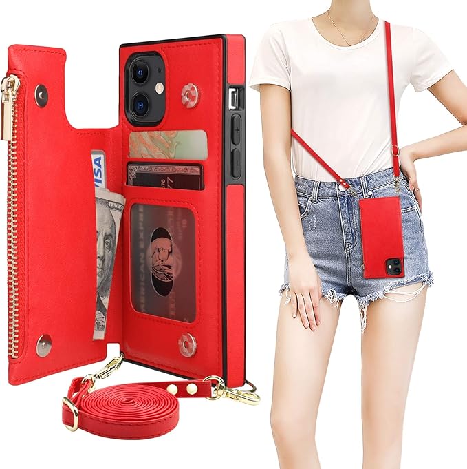 Bocasal Crossbody Wallet Case for iPhone 11 by Bocasal