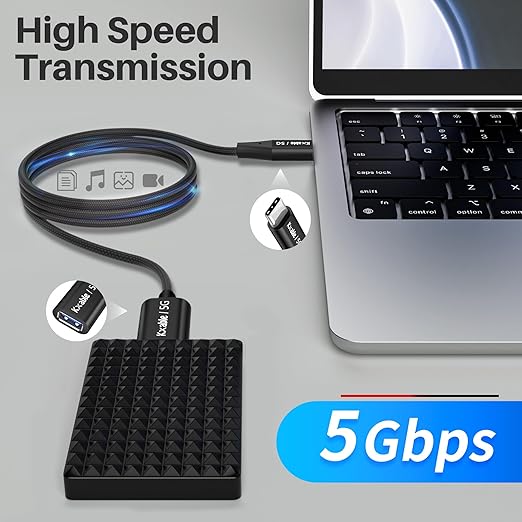 USB C to USB Female Cable 3FT, Type-C Male to USB A 3.1 Female OTG Cable - Image 2