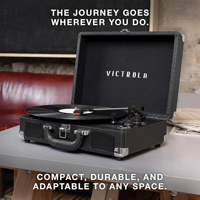 Victrola Journey Bluetooth Portable Suitcase Record Player – - Image 7