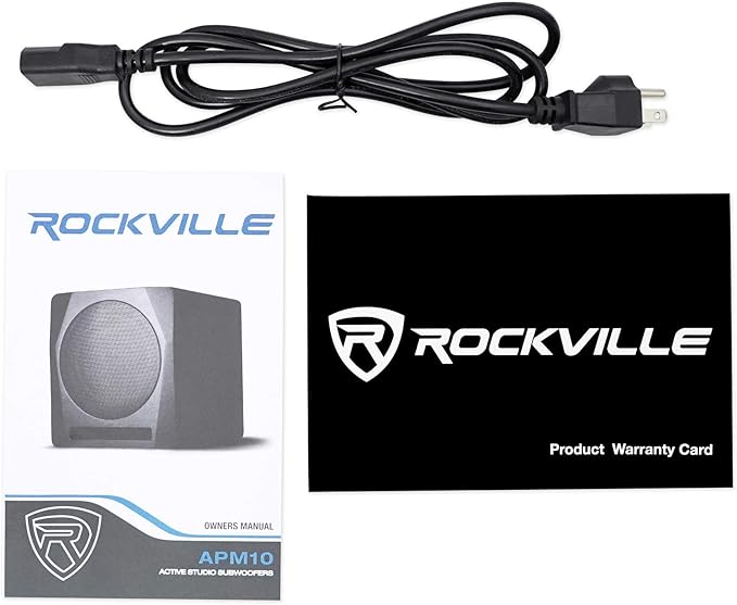 Rockville APM10C 10" 400 Watt Powered/Active Studio Subwoofer Pro Reference Sub - Image 5