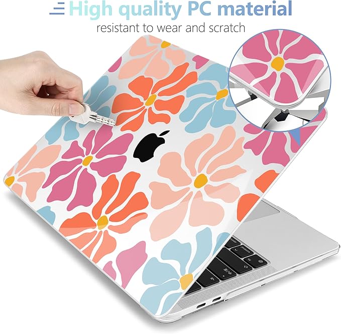 MEEgoodo Case for MacBook Pro 13 inch Case 2022 2021 2020 A2338 M2/M1 A2251 - Image 3