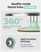 Kootek Aluminium Alloy Revolving Cake Stand 12 Inch Rotating Cake Turntable - Image 2