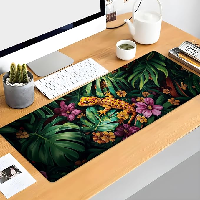 Lizard Gaming Mouse Pad Extended Desk Computer Keyboard Laptop Mouse Pads - Image 2
