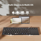 iClever Foldable Keyboard, BK08 Foldable Bluetooth Keyboard - Image 2