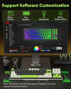 Redragon K734B Wireless Mechanical Keyboard, 3-Modes Bluetooth Gasket Hot - Image 6