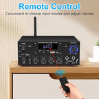 Romicta Stereo Audio Amplifier, 2 Channel 500W Bluetooth 5.0 Home Audio Stereo - Image 5